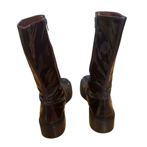 Cesare Paciotti Heroes Vintage Leather Square Toe Boots Size 8 Brown - Picture 5 of 11